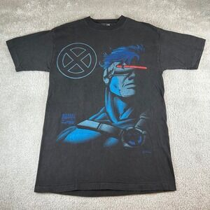Vintage 1994 Marvel Cyclops X-Men Shirt Signal Artwear Black Men's Medium USA